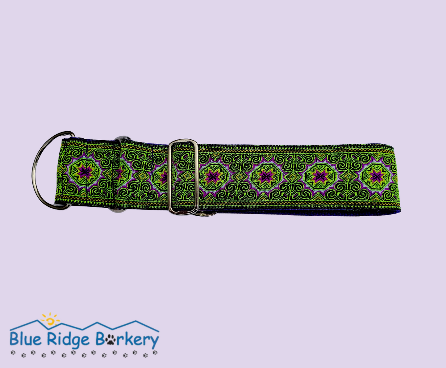 Psychedelic Green Dream Martingale Collar