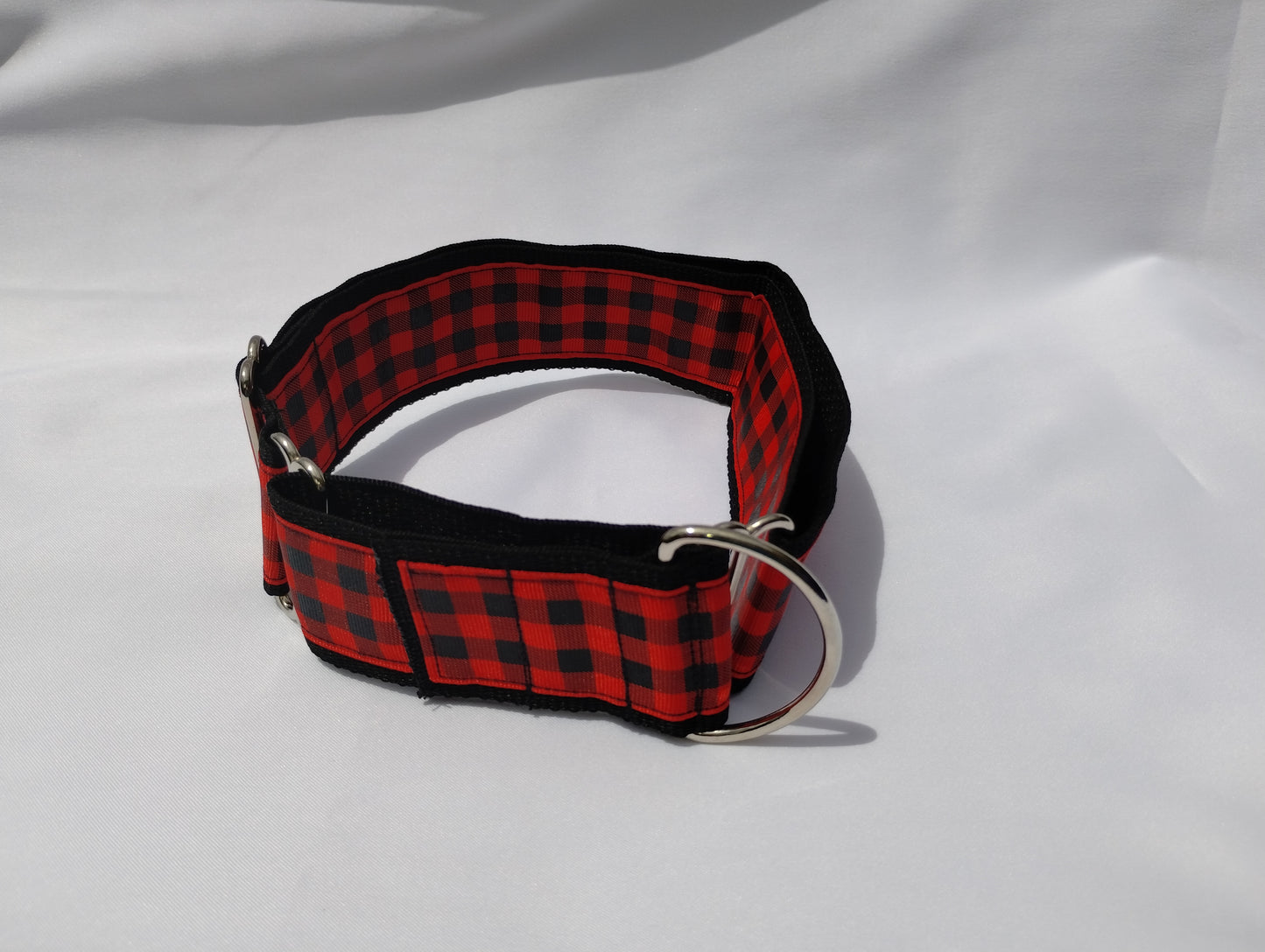 Red Plaid Martingale Collar