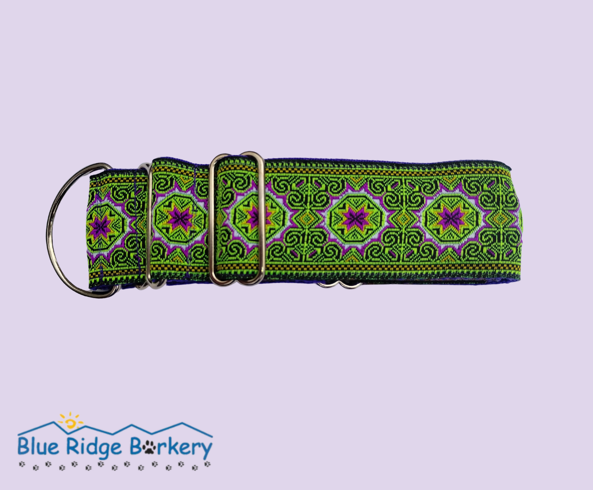 Psychedelic Green Dream Martingale Collar